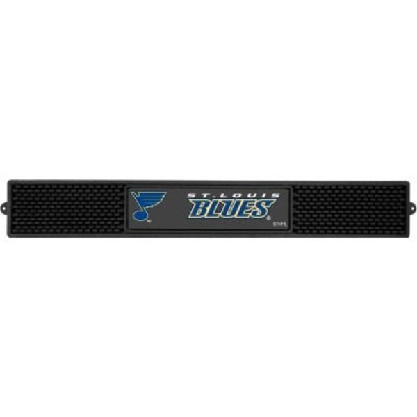 Fanmats FanMats Drink Mat, 14068, NHL - St. Louis Blues, 3-1/4" x 24" x 1" 14068